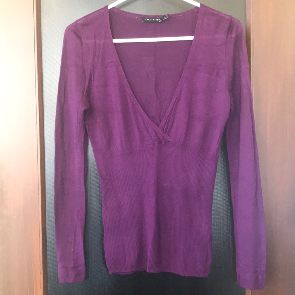 The Limited Purple Magenta Lilac Sweater Small